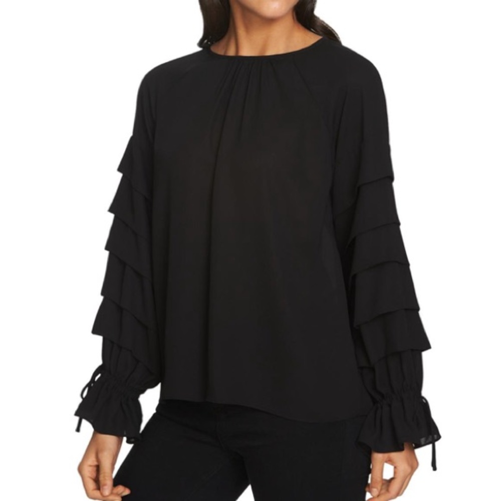 1.State Tiered Sleeve Dress Top